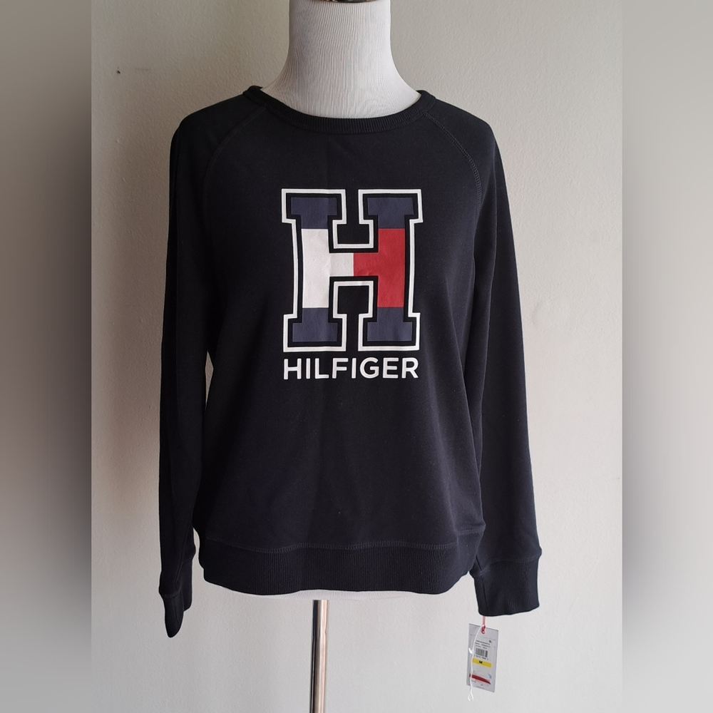 Tommy Hilfiger Sport Crewneck Women's Long Sleeve Shirt, Size Medium
